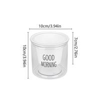 Transparent Lazy Flower Pot Hydroponic Plastic Flower Pot Automatic Water Absorbing Flower Pot S white