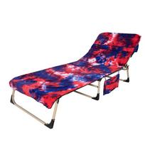 Dažytas mikropluošto poilsio kėdės užvalkalas ir kuprinės paplūdimio rankšluostis 75x210 cm