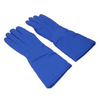 1 Pair 48cm Antifreeze Gloves Low Temperature Cold Proof Gloves for Laboratory Liquid Nitrogen Dry blue