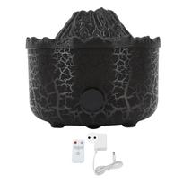 Humidifier Dual Colors Quiet Remote Control Flame Diffuser Essential Oil Diffuser Aromatherapy black