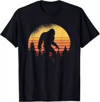 Retro Bigfoot Believer Silhouette Sasquatch Hide And Seek T Shirt S
