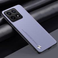 Luxury PU Leather Case For Xiaomi Mi 13T 14T Pro Back Cover Matte Silicone Full Protection Phone Case For Xiaomi Mi 11T 12T Pro For Xiaomi 14T šviesiai violetinė spalva