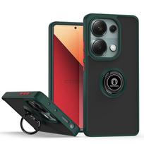 Armor Case For Xiaomi Redmi Note 13 Pro 5G Note 13 Pro+ Plus Protective Cover Ring Magnetic Holder Stand Coque Funda Capa Redmi Note 13 4G tamsiai žalia spalva