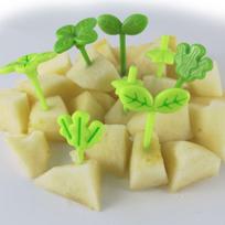8 vnt. Fruit Vork Tandenstoker Bladeren salotos Tiny Vork Mini pyragaičiai Voor Kids 8pcs