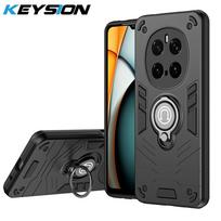 KEYSION Shockproof Case for HONOR Magic 7 Pro 5G Camera Protection Ring Stand Phone Back Cover for Huawei Magic 7 Pro 5G for Magic 7 Pro juoda