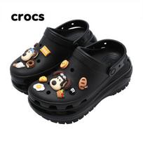 Crocs Classic Mega Crush klumpės Juodi sandalai Aqua batai M5W7240