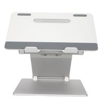 Laptop Stand Adjustable Angle Nonslip Silicone Pad Heat Dissipation Ergonomic Design Tablet Stand white