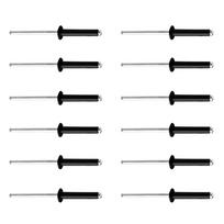 12 Pieces M4 Aluminum Pop Rivets Blind Rivets Dome Head Open End M4 x 16