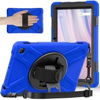 2023 Kindle Fire HD 10 Anti-Drop 3-in-1 Silicone Protective Case 2023 without Strap mėlyna