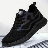 Kedai Bateliai Vyriški Bėgimo Batai Patogūs Sportiniai Bateliai Vyrams Madingi Lengvi Vaikščiojimo Batai Vyriški Kedai Kvėpuojantys Zapatillas 6.5 juoda