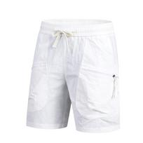 Casual Pants, Men's Beach Pants, Quick Drying Pants, Multi Pocket Elastic Waist Shorts Pants XXXXXL balta