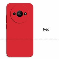 Dėklas Xiaomi Redmi A3 Dangtelis Xiaomi Redmi A3 Dėklai Atsparus smūgiams Prabangus TPU Skystas Silikonas Telefono Nugarėlės Dangtelis Skirtas Xiaomi Redmi A3 Redmi A3 raudona
