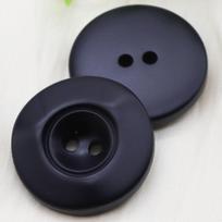 Resin Black Two-Eye Triangular Button Clothes Jacket Sweater Suit Coat Cotton Coat Button Matte Button Daquan 40L = 25.0 MM * Black Triangle Spray Paint Hi