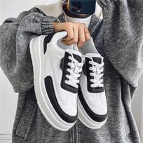 Autumn and winter men's shoes new Hong Kong style little white shoes male students Korean version trendy versatile platform sports casual board shoes 39