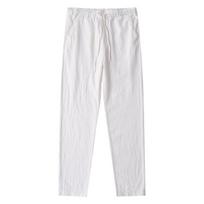 Casual Chino Pants Men Wide Leg Lightweight Baggy Cotton Sweatpants Walking Jogger Trousers Work XXXXL balta