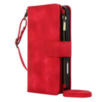 Crossbody Lanyard Wallet with Card Holder Leather Phone Case for iPhone 16 15 14 11 Pro Max XS XR 7 8 Plus 13 12 Mini Cover iPhone 16 Promax black