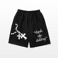 Casual Shorts Men's Summer Thin Five-point Pants Ruffian Handsome Versatile Loose Straight Sweatpants M juoda