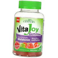 Kramtomasis Melatoninas, VitaJoy Melatonino Gumijos Extra Strength 10, 21st Century 60 tabl Braškių skonio (72440016) 60tab Strawberry