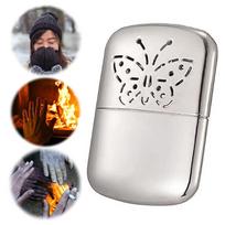 Zinc Alloy Portable Fuel Hand Warmer Reusable Fuel Heater Small Handy Warmer Heater for Outdoor Hunting Camping Heater portable