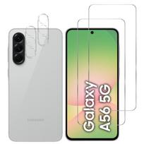Tempered Glass for Samsung Galaxy A56 5G and Camera Protection [2 Pack] Phonillico® Protective Glass Film skaidri
