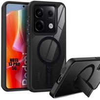 Case for Xiaomi Redmi Note 13 Pro 5G (not for 4G) Hybrid Protection with Adjustable Magnetic Support Black