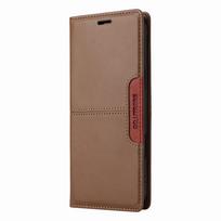 Dėklas Samsung S25 S24 S23 S22 S21 S20 Ultra Plus, skirtas Samsung Galaxy S25 Edge S24 S23 S21 S20 FE atverčiamas magnetinis dėklas Artificial leather&Galaxy S22 5G ruda