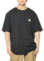 Large Short Chest XL [Carhartt] Men's T-shirt, Size, Sleeve, Pocket, K87, Black, [Item] juoda