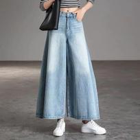 Baggy Jeans Women High Waist Blue Summer Wide Leg Jeans for Women's Korean Fashion Oversize Pants Trousers Clothes Y2k 25 šviesiai mėlyna spalva