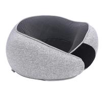 Travel Pillow Memory Foam Travel Neck Support Pillow Portable U Shape Airplane Pillow with Storage black