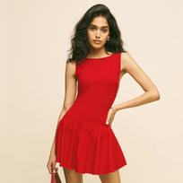 Women's Summer New Solid Color Sleeveless Dress Women's Skirt S