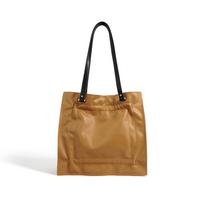 Niche design lazy wind large capacity tote bag single shoulder simple leisure first layer cowhide commuter big bag women