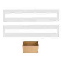 Parking Lot Line Stencil Silicone Reusable Parking Area Straight Line Template for Garage Driveway white