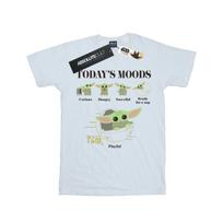 Star Wars Womens/Ladies The Mandalorian The Child Moods Cotton Boyfriend T-Shirt S balta