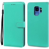 S9/S9 Plus dėklas Samsung Galaxy S9 dėklui G960F odinis piniginės atlenkiamas viršelis Samsung Galaxy S9+ S 9 Plus G965 Coque telefono dėklas For Samsung S9 dangaus mėlyna spalva