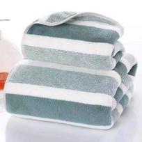 1Pc Thickened Coral Fleece Printed Towel Absorbent Household Ultra-fine Fiber Face Soft Face Towel 35*75cm×1PCS