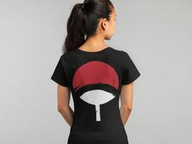 Naruto Sasuke Itachi Uchiha Clan Badge - Organic Cotton Shirt Women's L