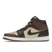 Air Jordan 1 Mid SE Paris YMCA Vyriški sportbačiai Ruda Aksominė-Ruda Žemės FZ4359-200 EU 40.5 ruda