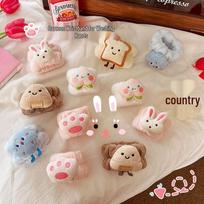 Cartoon Cheese Toast Face Wash Wristband - Absorbent, Quick-Drying, Anti-Wet Sleeve. Bread - 1 pair