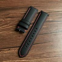 22MM 24MM anglies pluoštas su odine laikrodžio apyranke Panerai nailono laikrodžio dirželio keitimas PAM441 PAM111Big Pilot apyrankės sagtis 22mm no buckle black
