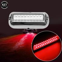 27LED 12V valties skersinis apšvietimas povandeninis pontoninis jūrų laivo valties priedai Lengvas nerūdijančio plieno vandeniui atsparus jūrinis apšvietimas IP68 raudona