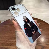 Singer B-Billie Eilish Phone Case For iPhone 17 16 15 14 13 12 11 Mini Pro Max Plus Transparent Cover iPhone13 white