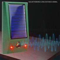 Waterproof Solar Powered Ultrasonic Pest Repeller, Vibration & Light Animal Repellent For Snakes, Rats, Mice blue