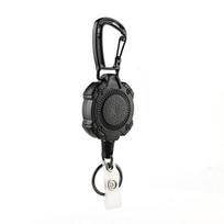 Carabiner Clip Strong Load Bearing Wire Telescopic Rebound Anti-lost Steel Stretchable High Wire Rope Buckle
