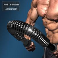 Men's Arm Muscle Trainer: 30-50 kg Grip Strength Bar for Home Fitness gray