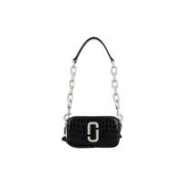 Marc Jacobs Crocodile Pattern Embossed Zipper Closure Leather Crossbody Shoulder Bag Women bags Black 2F3HCR018H01CP001 Basic Set (Bag+Dust Bag)