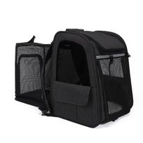 Portable Cat Carrier Backpack for Small Dogs and Cats Breathable Large Capacity Multi Functional Dual Shoulder Pet Bag (Black,Expansion Backpack) juoda