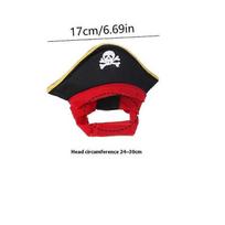 Pirate Shape Hat Adjustable Design for Pets Wearing