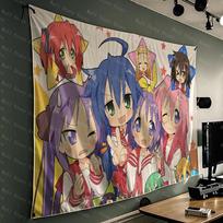 Konata Izumi LLucky Star Flag Tapestry Funny Banner For College Room Bedroom Outdoor Living Room Wall Art Decor Party Tapestry 100X70CM