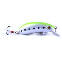 1 vnt HENGJIA Minnow Crankbait plastikiniai lydekos voblerio žvejybos reikmenys white