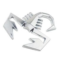 Alloy New 3D Scorpio Shield Shape Badge Sticker Car Tailgate Rear Emblem juoda